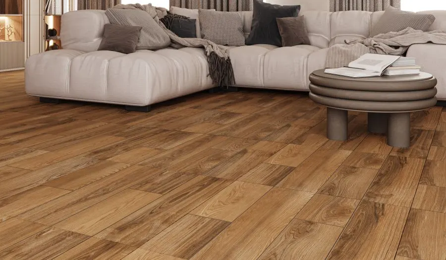 Ambiente com Piso Amadeirado Acetinado Retificado 62x62cm 62HDA18 - Almeida
