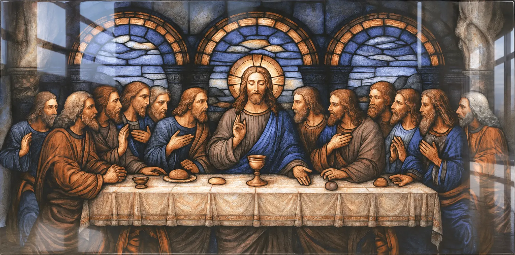 Peça Cerâmica Polida Retificada Ultima Ceia 56x113cm - Incopisos