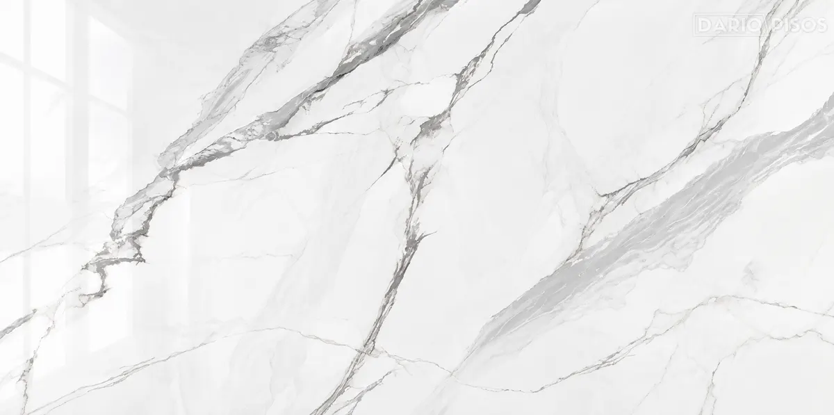 Peça do Piso Cerâmico Marmorizado Polido Retificado 60x120cm Gran Venato - Formigres Premium