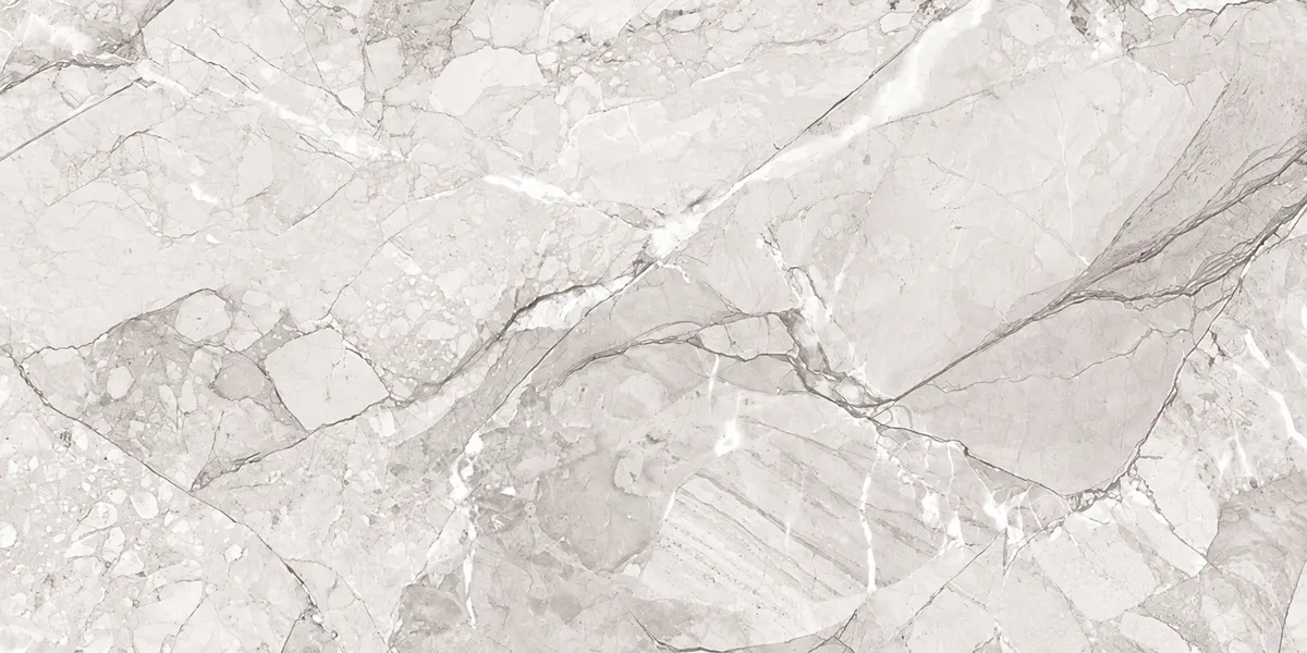 Peça do Piso Cerâmico Marmorizado Polido Retificado 60x120cm Gran Lumini - Formigres Premium