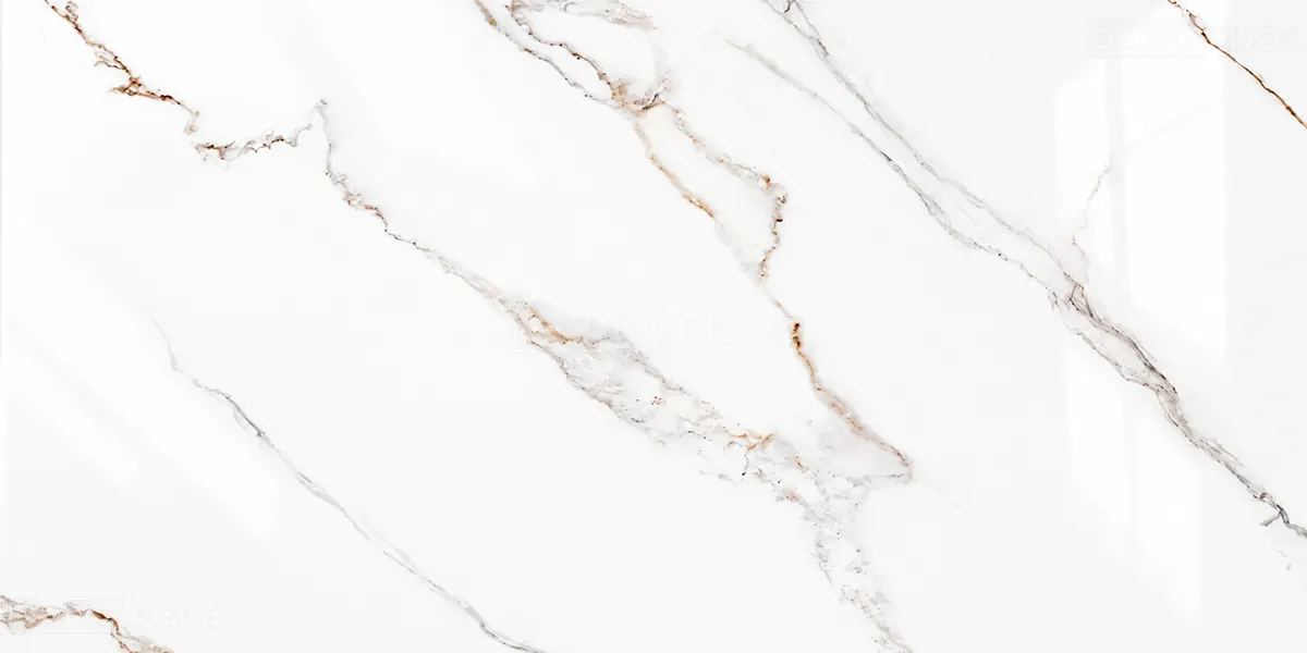 Peça do Piso Cerâmico Marmorizado Polido Retificado 60x120cm Gran Marmi Deluxe - Formigres Premium