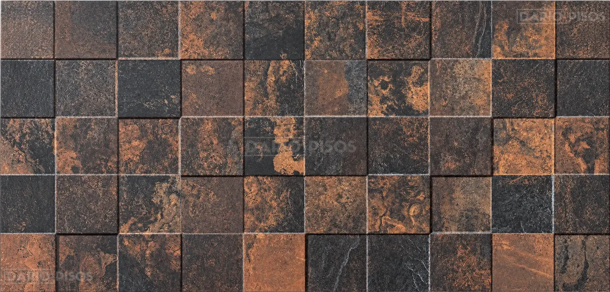 Peça do Revestimento de Parede Alto Relevo Retificado 39x75cm Ferrero - Incopisos