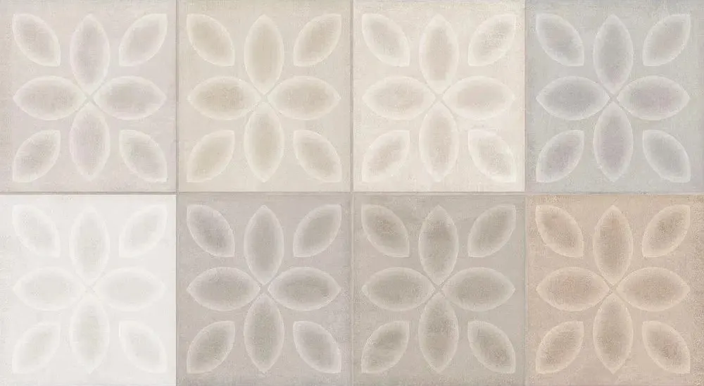Peça do Revestimento de Parede Brilhante Bold 33x60cm Cobogó Cinza - Embramaco