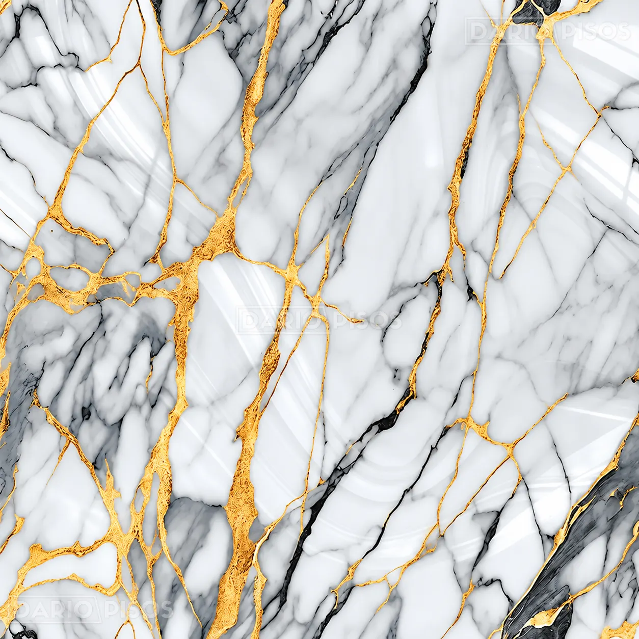 Peça do Piso Cerâmico Marmorizado Polido Retificado 81x81cm Realeza Gold - Formigres Prime