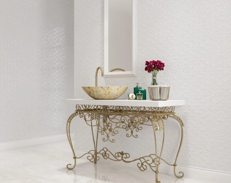 Ambiente com Branco Parede HD 3D RT
