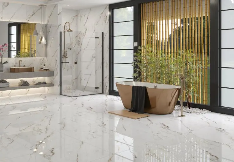 Ambiente com Calacata Oro 74HD RT PL